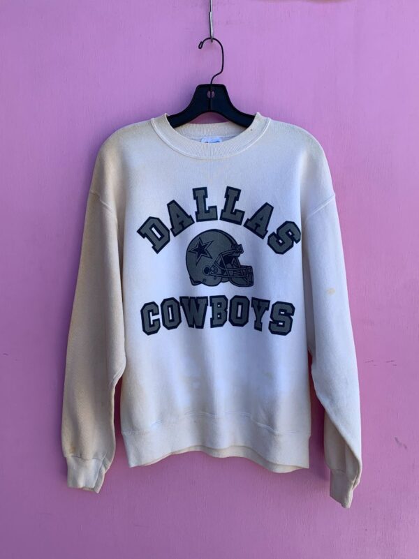 product details: VINTAGE SUN FADED BLEACHED DALLAS COWBOYS GRAPHIC PULLOVER SWEATSHIRT photo