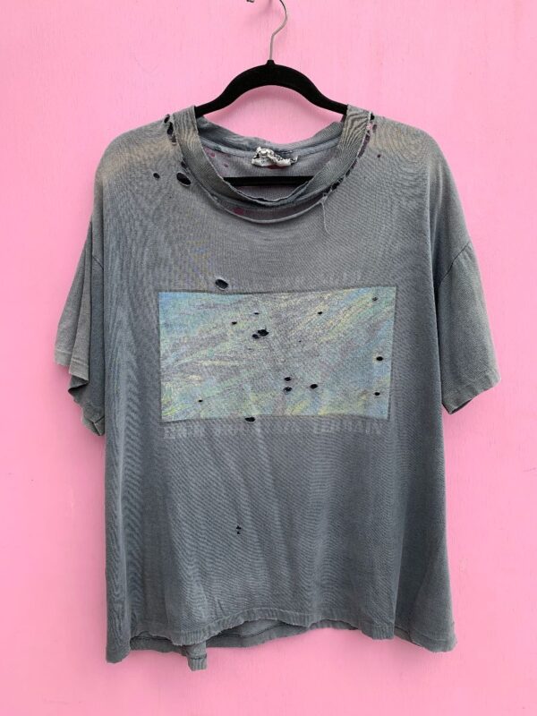 product details: VINTAGE SUN FADED & DISTRESSED HIGH MOUNTAIN TERRAIN GRAPHIC SINGLE STITCH T-SHIRT photo