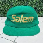 VINTAGE 90S SALEM EMBROIDERED CORDUROY SNAPBACK HAT