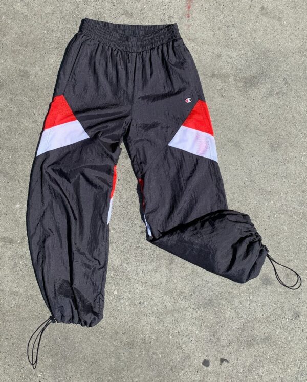 product details: CHAMPION COLORBLOCK NYLON AND MESH RUNNING PANTS photo
