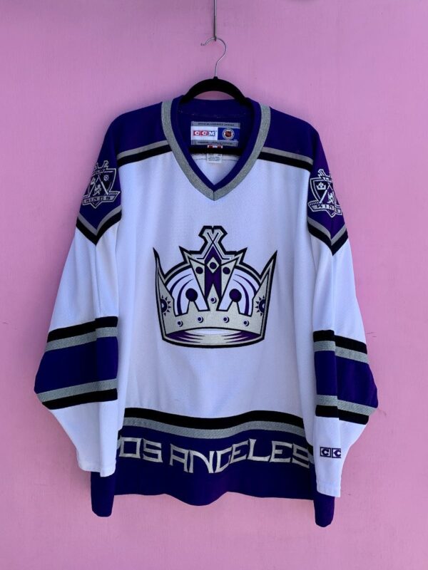 product details: NHL LOS ANGELES KINGS EMBROIDERED HOCKEY JERSEY AS-IS photo