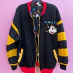 REVERSIBLE ZIP UP MICKEY MOUSE COLOR BLOCK PUFFY SWEATSHIRT AS-IS