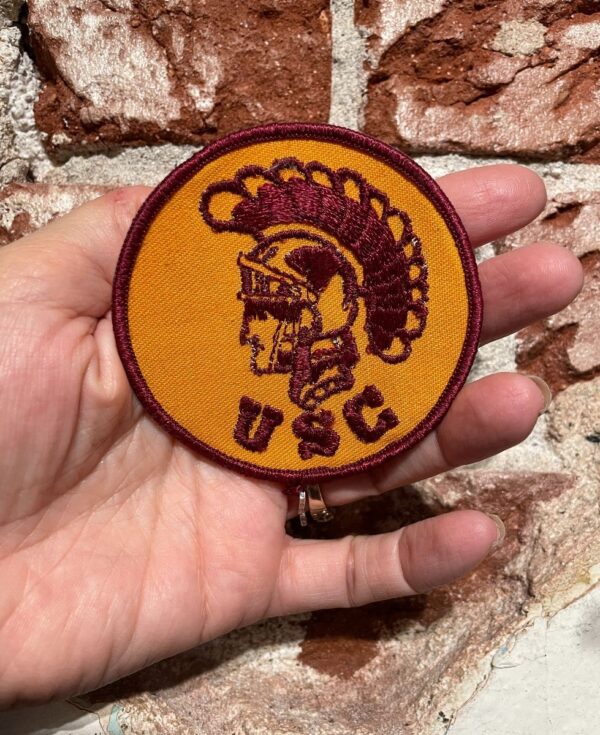 product details: RETRO 1970S EMBROIDERED USC TROJENS PATCH photo