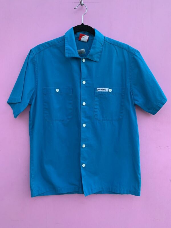 product details: 1980S COTTON  LOCAL MOTION WORKWEAR SHORT SLEEVE BUTTON UP POCKET SHIRT photo