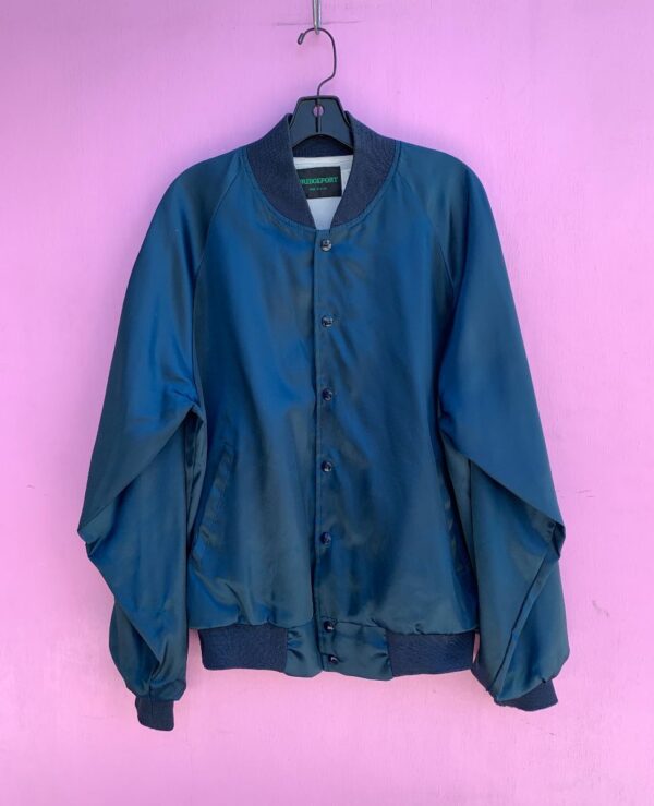 product details: SATIN BUTTON UP SPORTS JACKET photo