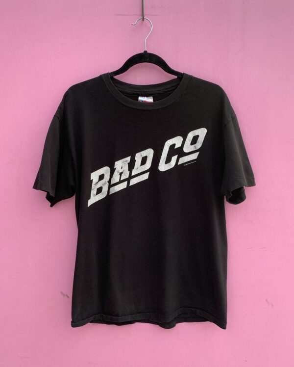 product details: VINTAGE 1980S BAD CO DISTRESSED PRINT SINGLE STITCH BAND T-SHIRT photo