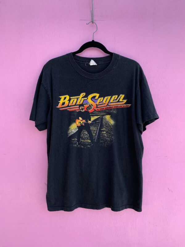 product details: VINTAGE 1990S BOB SEGER & THE SILVER BULLET BAND TOUR GRAPHIC SINGLE STITCH T-SHIRT photo