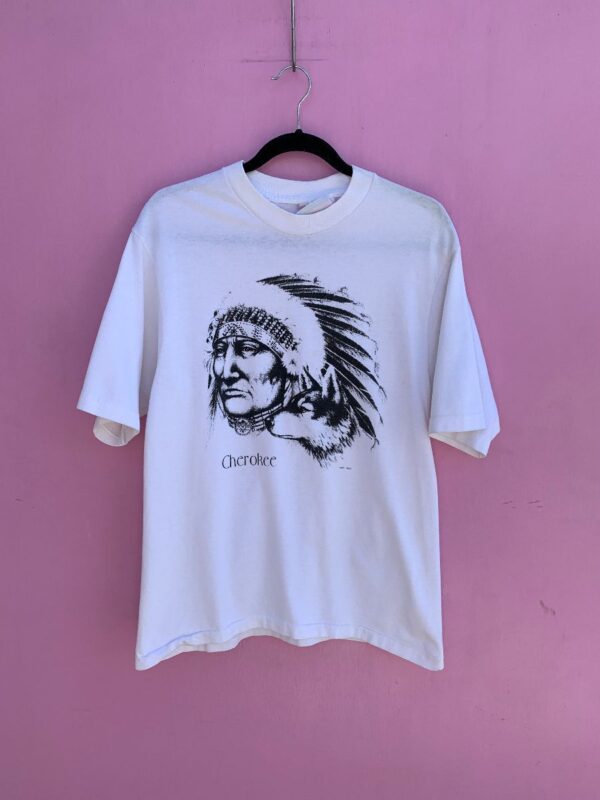 product details: VINTAGE CHEROKEE CHIEF GRAPHIC SINGLE STITCH T-SHIRT photo