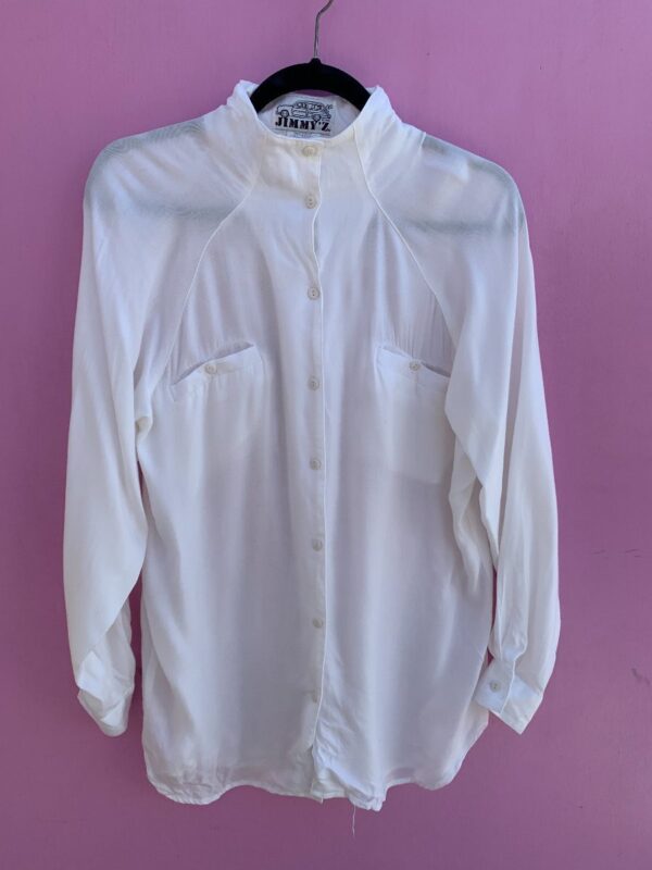 product details: RARE JIMMYZ SAMPLE SUPER SOFT RAYON LONG SLEEVE BUTTON UP SHIRT photo