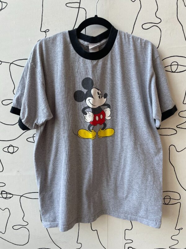 product details: Y2K MICKEY MOUSE GRAPHIC RINGER T-SHIRT photo