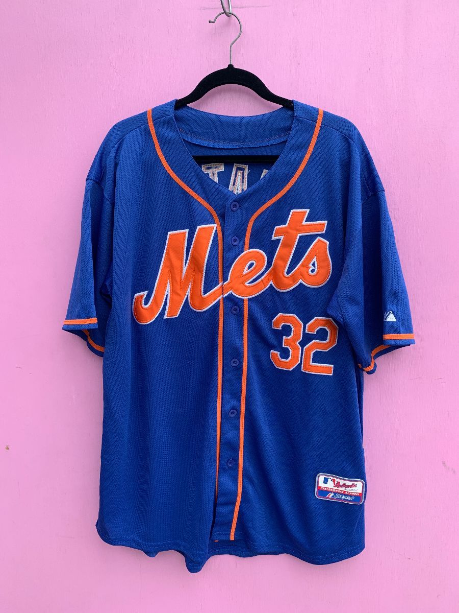 Mlb New York Mets Button Up Baseball Jersey #32 Matz