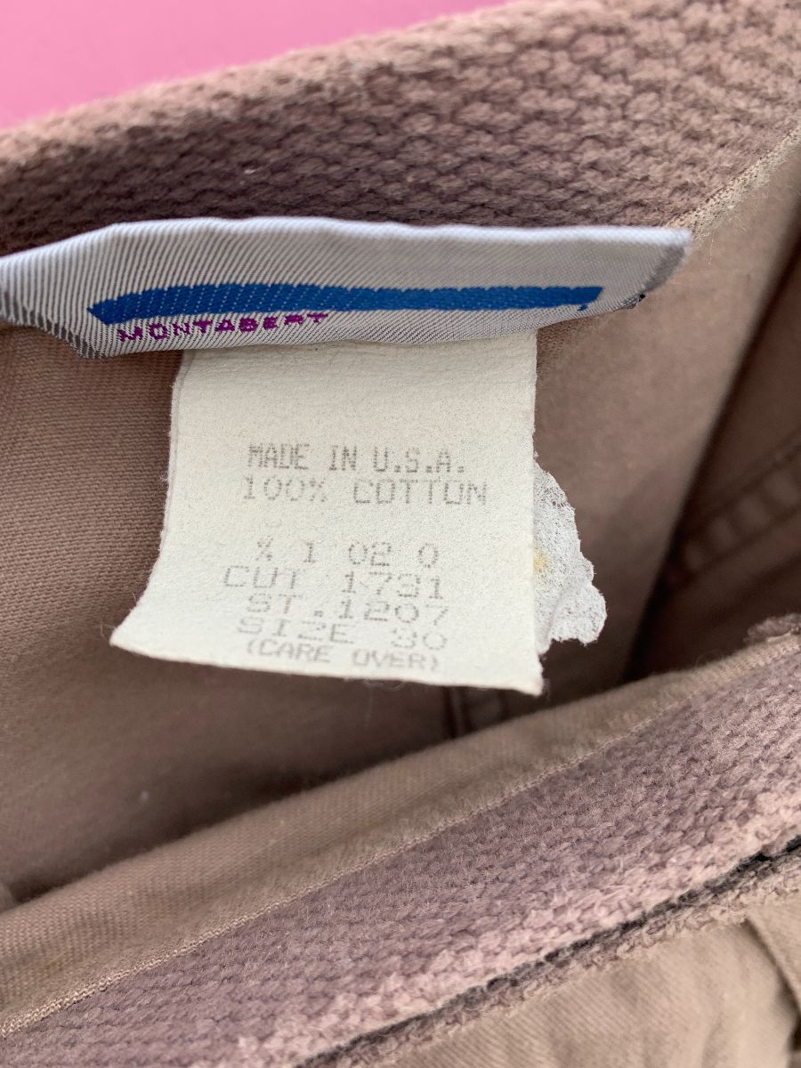 Vintage 1980s Cotton Jimmy Z Tapered Pants Velcro Closure