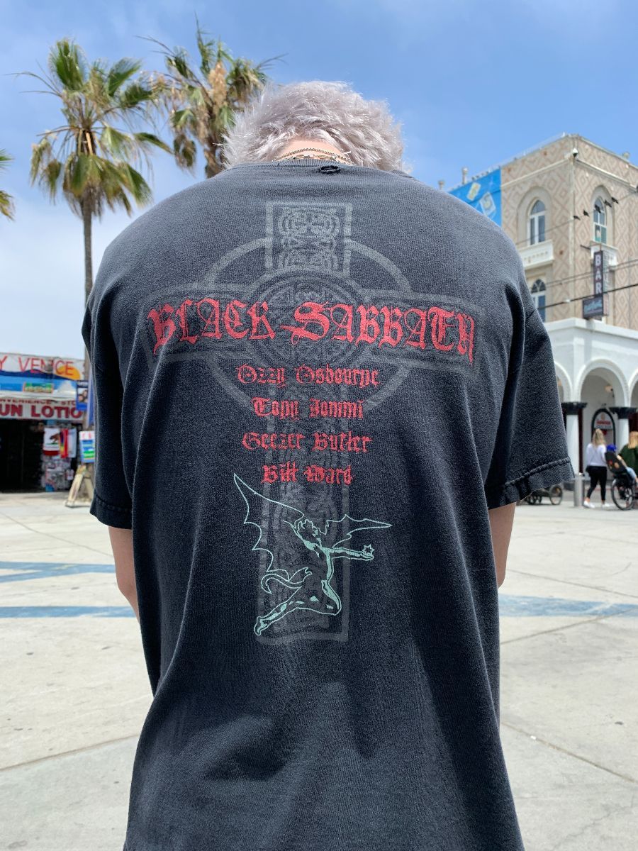 Distressed Black Sabbath Band Vintage Boxy T-shirt Cut | Boardwalk As-is