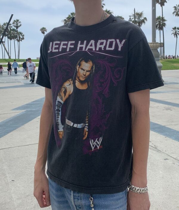 product details: AUTHENTIC JEFF HARDY WWE WRESTLING T-SHIRT AS-IS photo