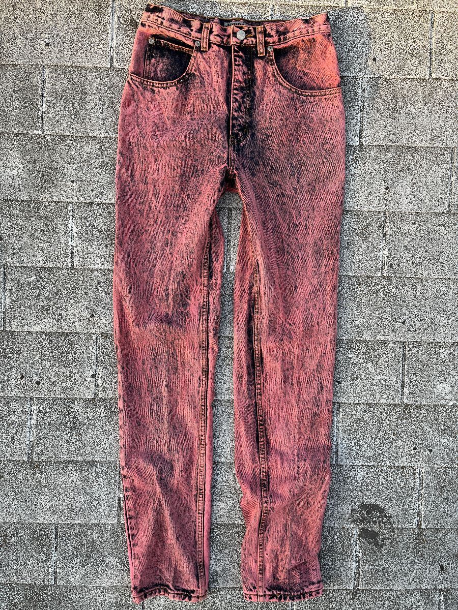Amazing 1980s Pink Acid Leg Jeans | Boardwalk