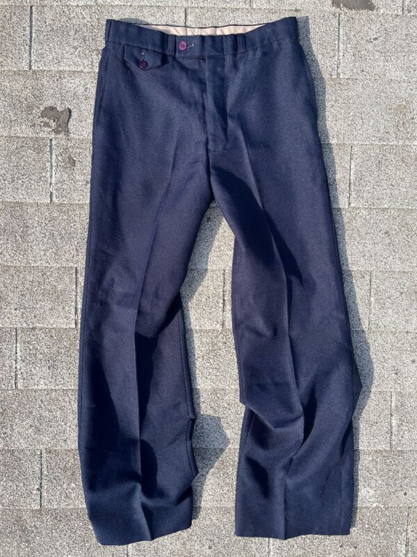 product details: PERFECT RETRO 1970S WIDE TAPER POLYESTER TROUSER PANTS MADE IN KOREA photo