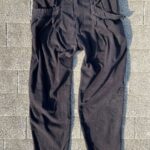 AS-IS 100% COTTON TAPERED LIGHTWEIGHT CARGO PANTS UNIQUE POCKET