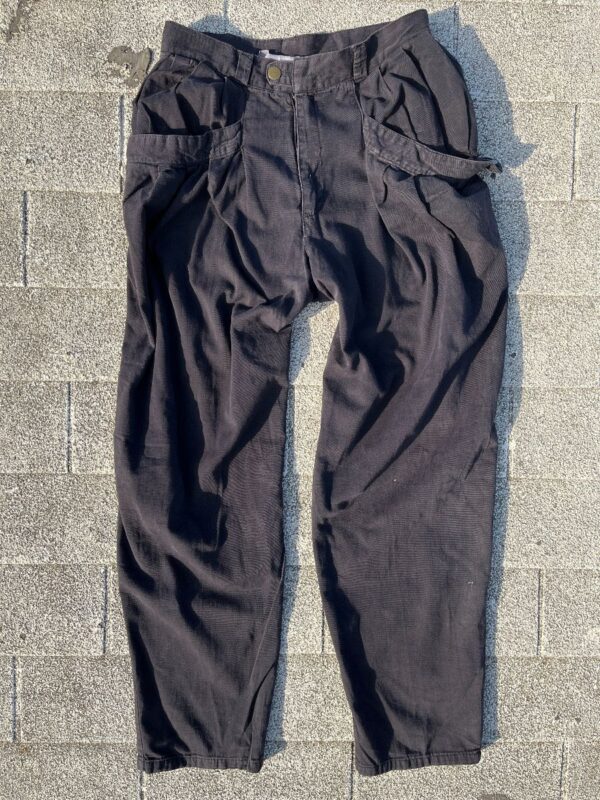 product details: AS-IS 100% COTTON TAPERED LIGHTWEIGHT CARGO PANTS UNIQUE POCKET photo
