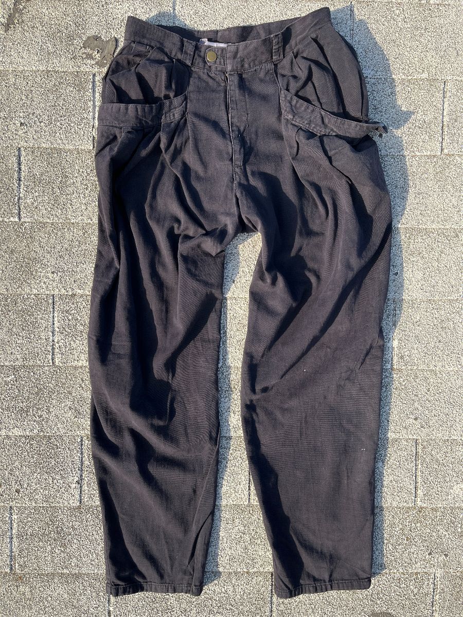 As-is 100% Cotton Tapered Lightweight Cargo Pants Unique Pocket