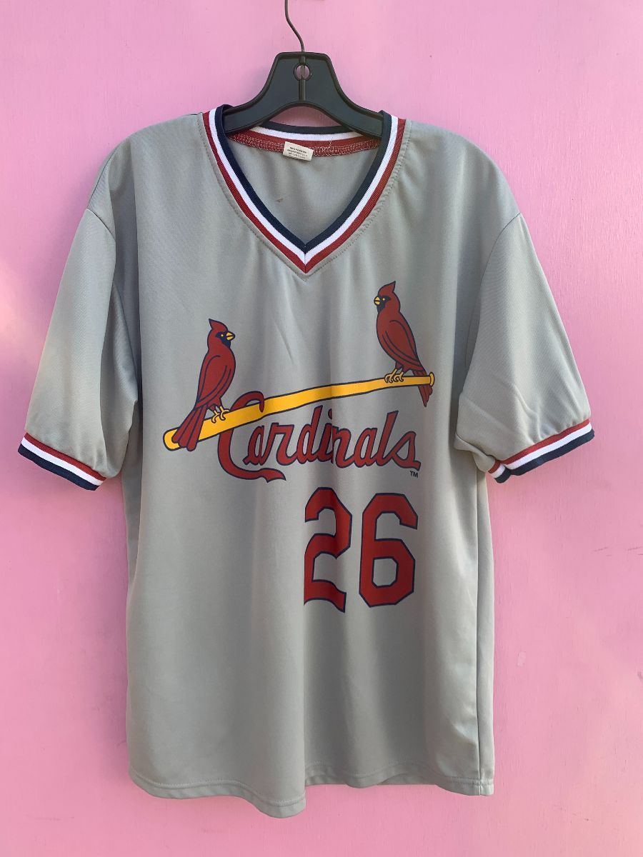 Vintage St. Louis Cardinals MLB Baseball Jersey Black (XL)