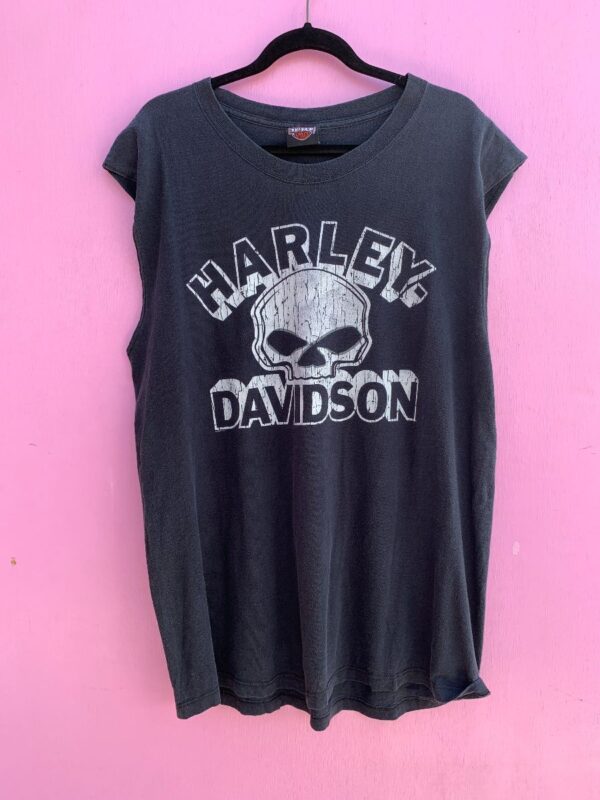 product details: HARLEY DAVIDSON  SLEEVELESS HORNY TOAD GRAPHIC T-SHIRT TEMPLE TX photo