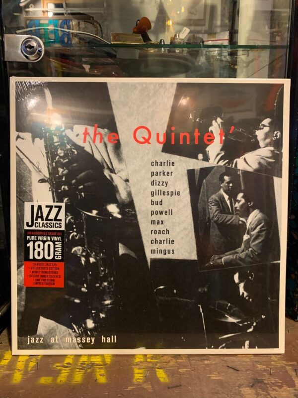 product details: BW VINYL CHARLIE PARKER - JAZZ AT MASSEY HALL THE QUINTET photo