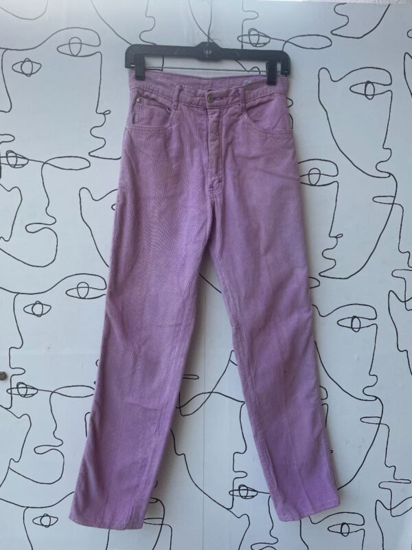 product details: AMAZING LAVENDER HIGH WAISTED CORDUROY PANTS SMALL FIT photo