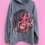 THE CRAMPS BAD GIRL FRONT BAD MUSIC FOR BAD PEOPLE BACK GRAPHIC HOODIE AS-IS