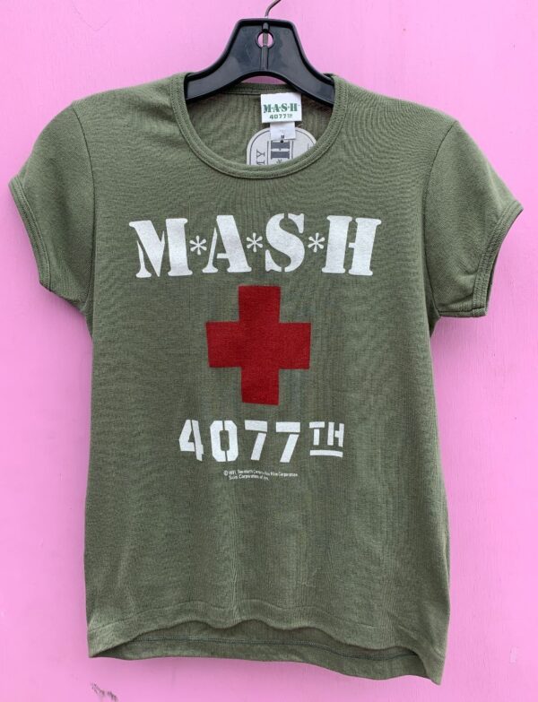 product details: NWT DEADSTOCK MASH 4077TH GRAPHIC RIBBED BABY TEE T-SHIRT NOS photo