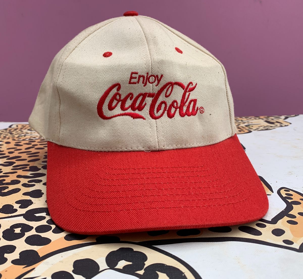 Classic Two Tone Embroidered Coca Cola Snapback Hat As-is | Boardwalk ...