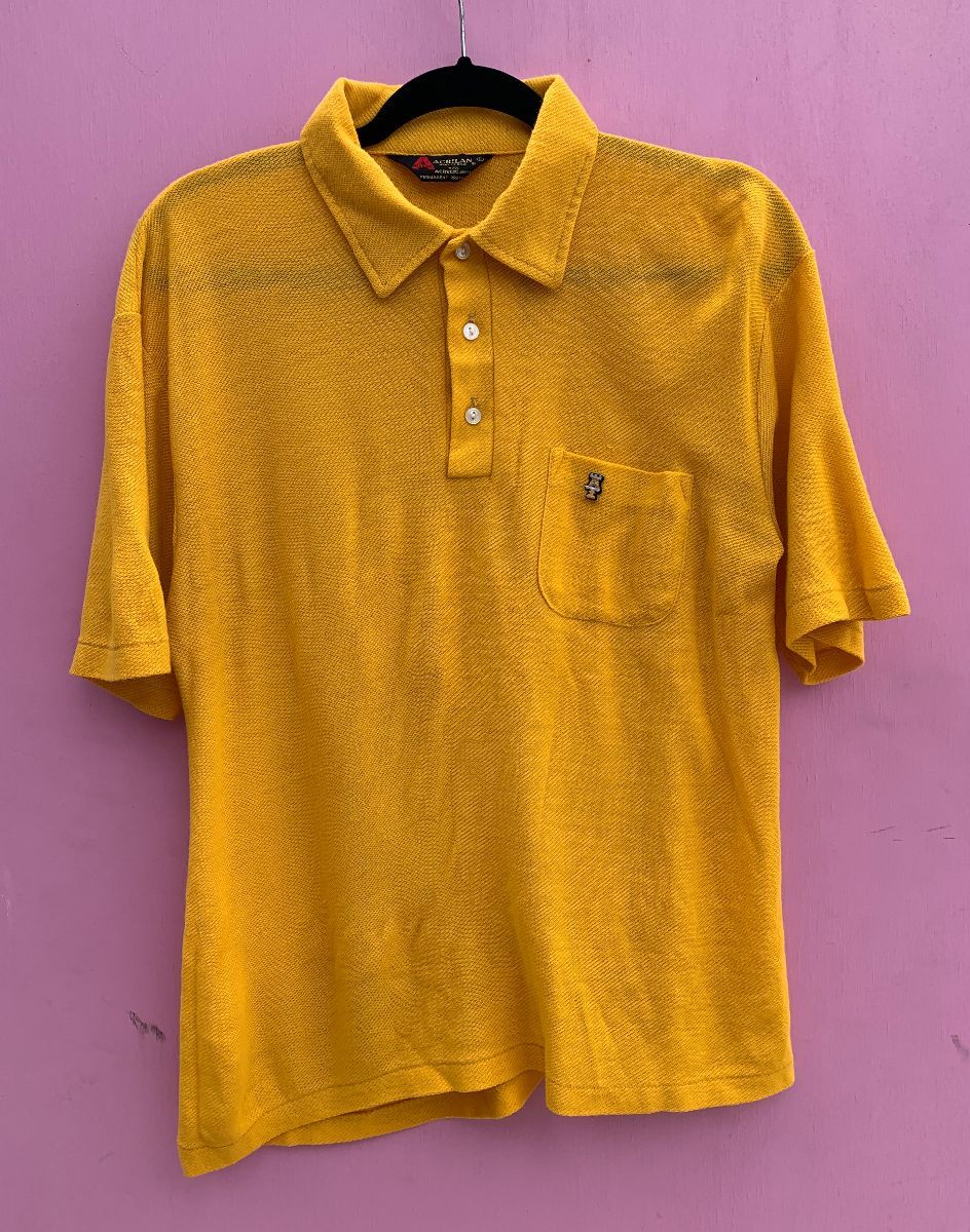 As-is Sweet 1960s Acrylic Polo Shirt W/ Castle Patch On Pocket ...