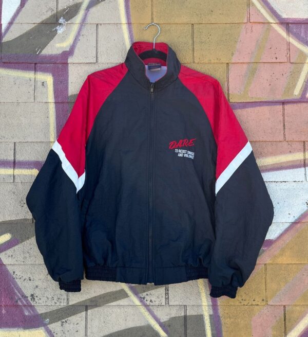 product details: COLOR BLOCK DARE TO RESIST DRUGS AND VIOLENCE WINDBREAKER photo