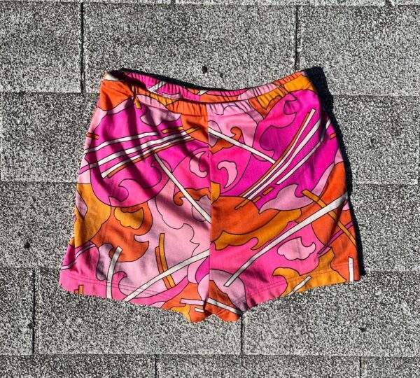 product details: *SOLD AS-IS* 1960S-70S BRIGHT PUCCI STYLE PRINT BATHING SHORTS photo