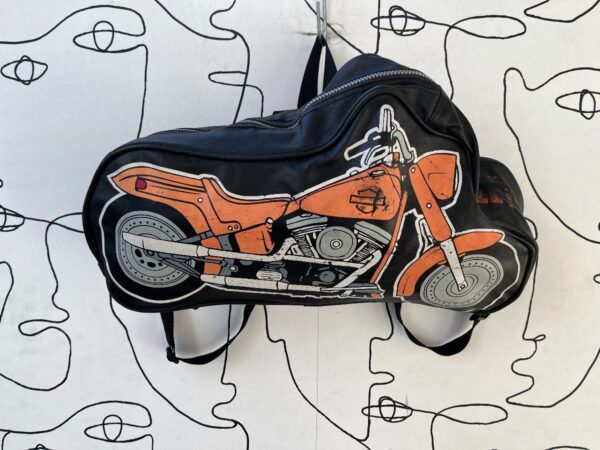product details: HARLEY DAVIDSON MOTORCYCLE SHAPED BACKPACK AS-IS photo