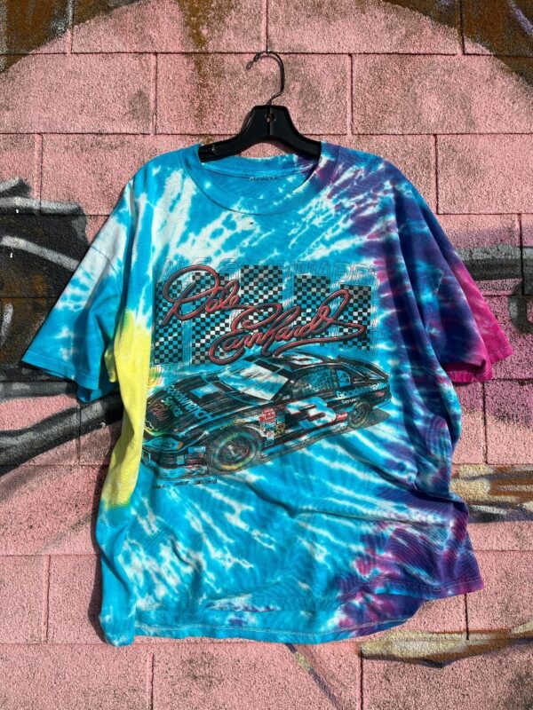 product details: RADICAL NASCAR DALE EARNHARDT BRIGHT TIE DYE TSHIRT photo