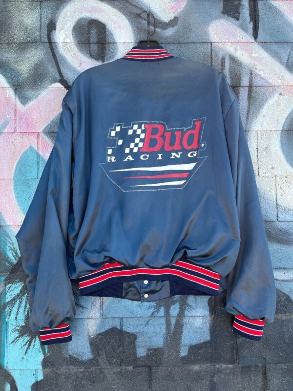 product details: RAD 1980S BUD RACING SATIN BUTTON UP JACKET photo