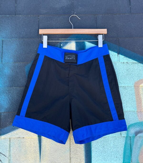 product details: 1980S DEADSTOCK JIMMY Z COLOR BLOCK BOARD SHORTS AS-IS photo
