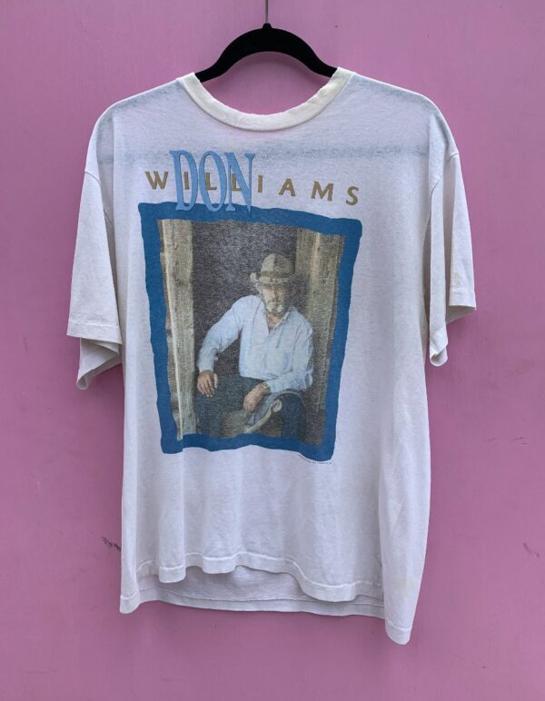 product details: *AS-IS* DON WILLIAMS COUNTRY SINGER PORTRAIT SINGLE STITCH T-SHIRT photo