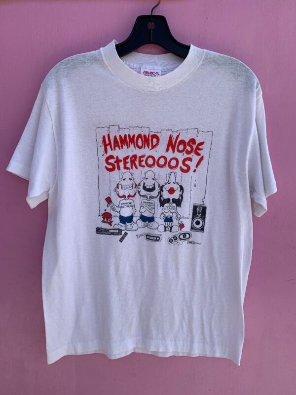 product details: HAMMOND NOSE STEREOOOS! HAMMOND ELECTRONICS GRAPHIC T-SHIRT photo