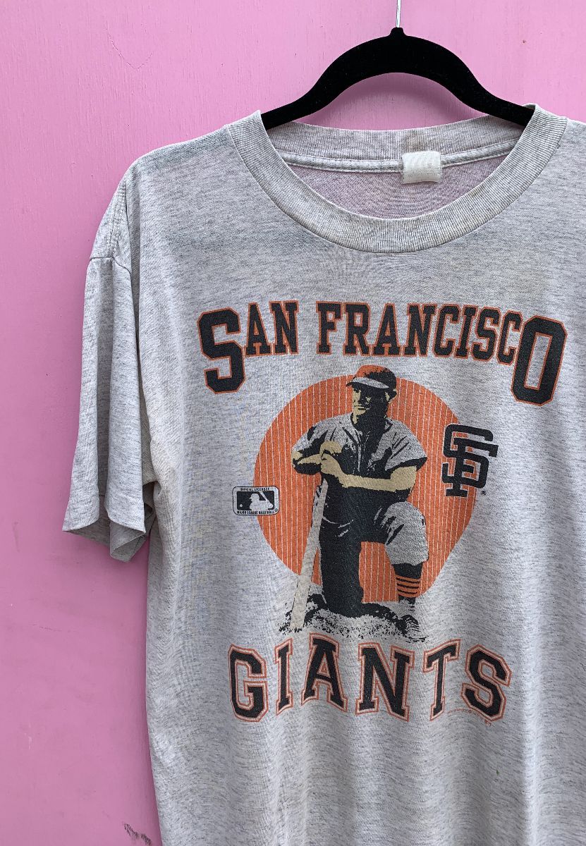 Women's San Francisco Giants Soft as a Grape Pink Aztec Fill Scoop Neck  T-Shirt