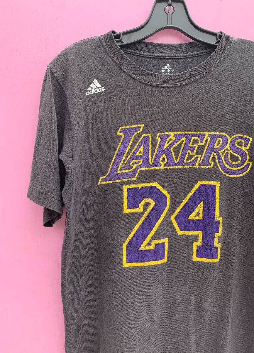 Faded Nba Los Angeles Lakers Kobe Bryant #24 Jersey Graphic T-shirt
