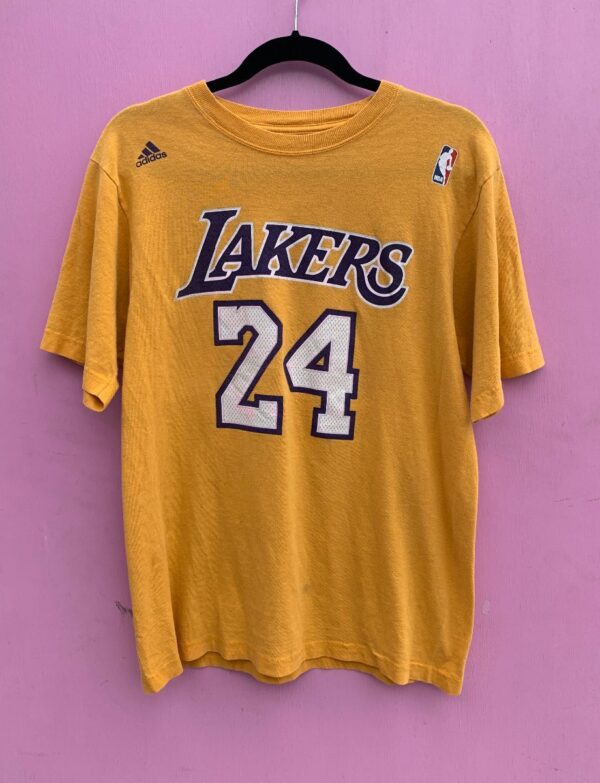 product details: FADED NBA LOS ANGELES LAKERS KOBE BRYANT #24 JERSEY GRAPHIC T-SHIRT photo