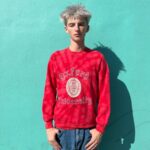 TIEDYE OVERDYED OXFORD UNIVERSITY COLLEGE CREWNECK SWEATSHIRT