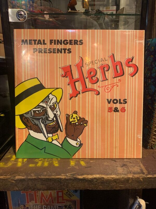 product details: BW VINYL METAL FINGERS PRESENTS - SPECIAL HERBS 5 AND 6 MF DOOM photo