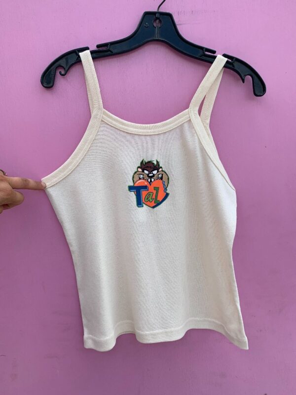 product details: CUTE TANK TOP W/ TAZ FROM WARNER BROS EATING A HEART DEADSTOCK W/ TAGS photo