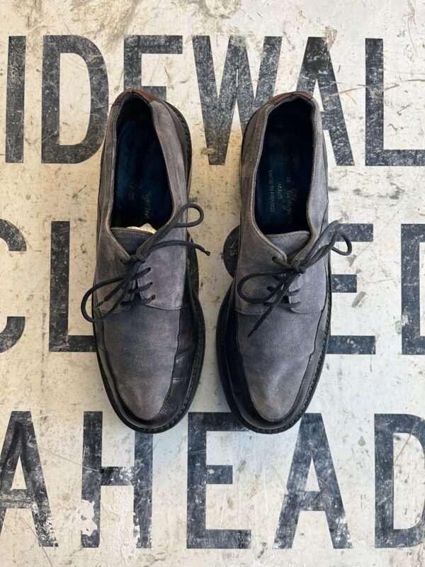 product details: GORGEOUS SUEDE & LEATHER LACE UP OXFORDS MADE IN FRANCE photo