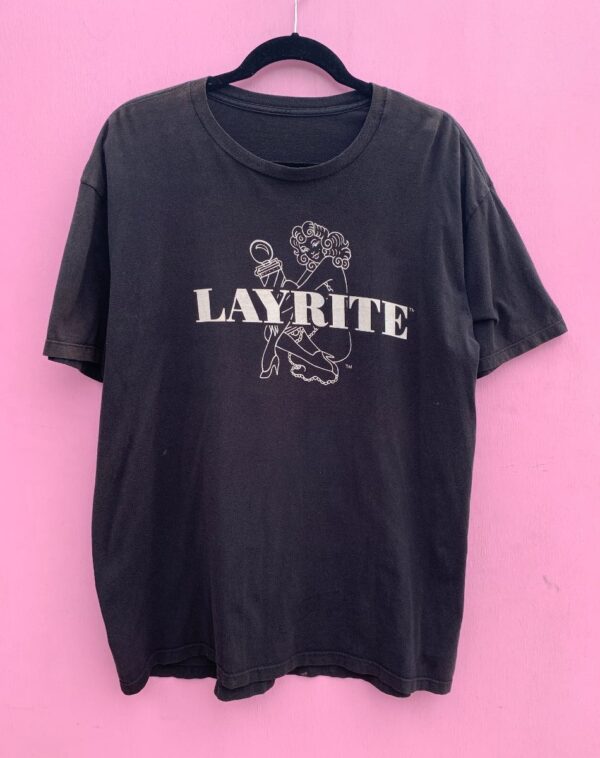 product details: AS-IS PIN UP GIRL LAYRITE FRONT GRAPHIC T-SHIRT photo