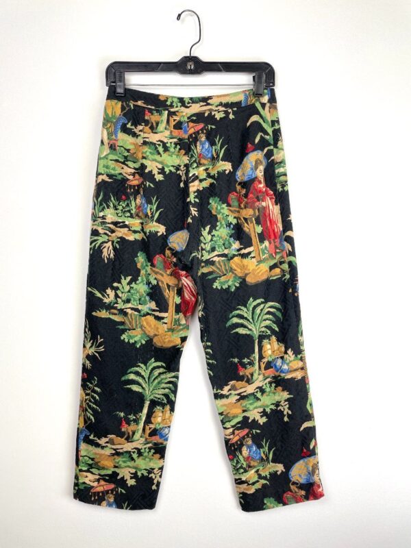 product details: AMAZING ALLOVER ASIAN COUNTRY SIDE PRINTED CROPPED TROUSERS photo