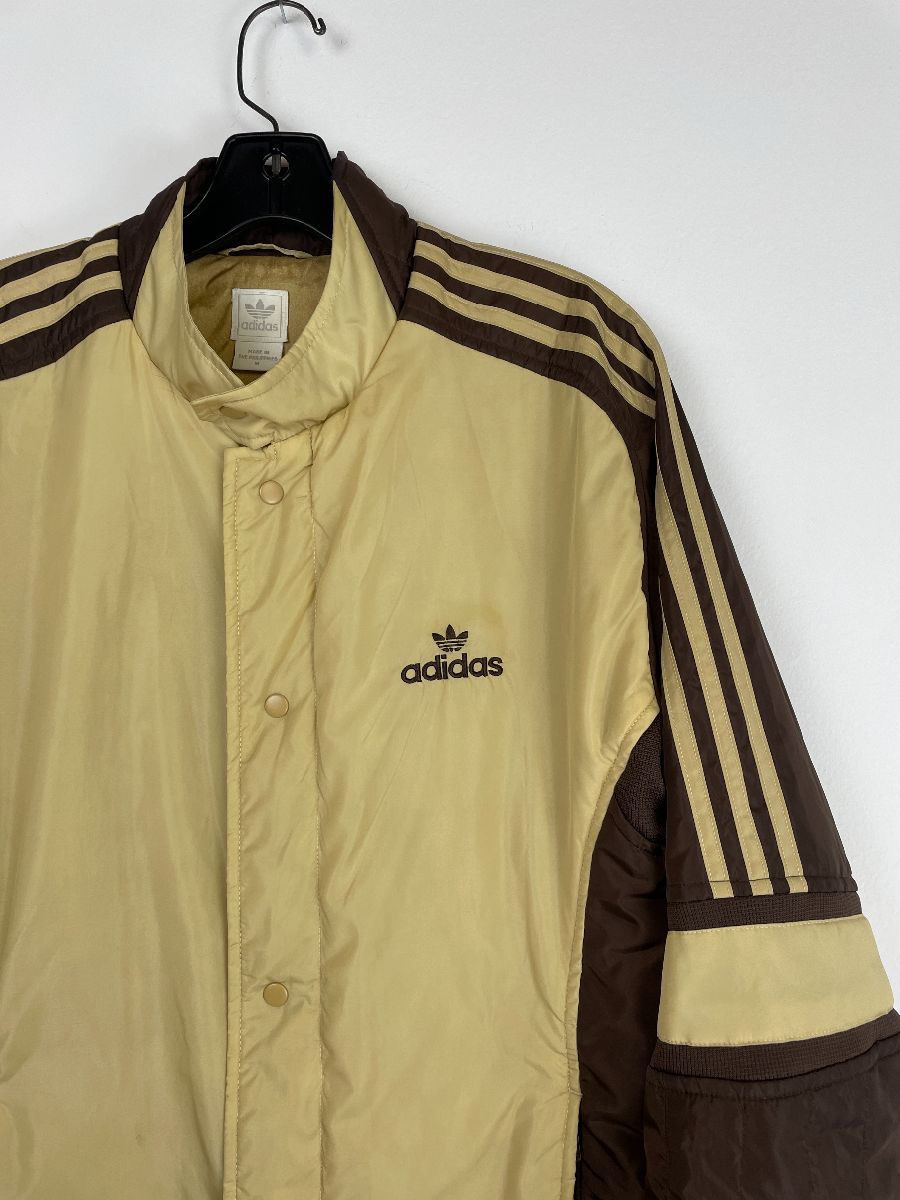 Killer! 1970s-80s Adidas Colorblock Puffer Jacket Side Stripes ...