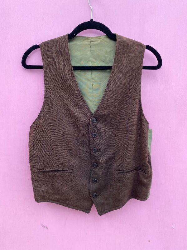 product details: CLASSIC WOOL BLEND VEST SATIN BACKING photo